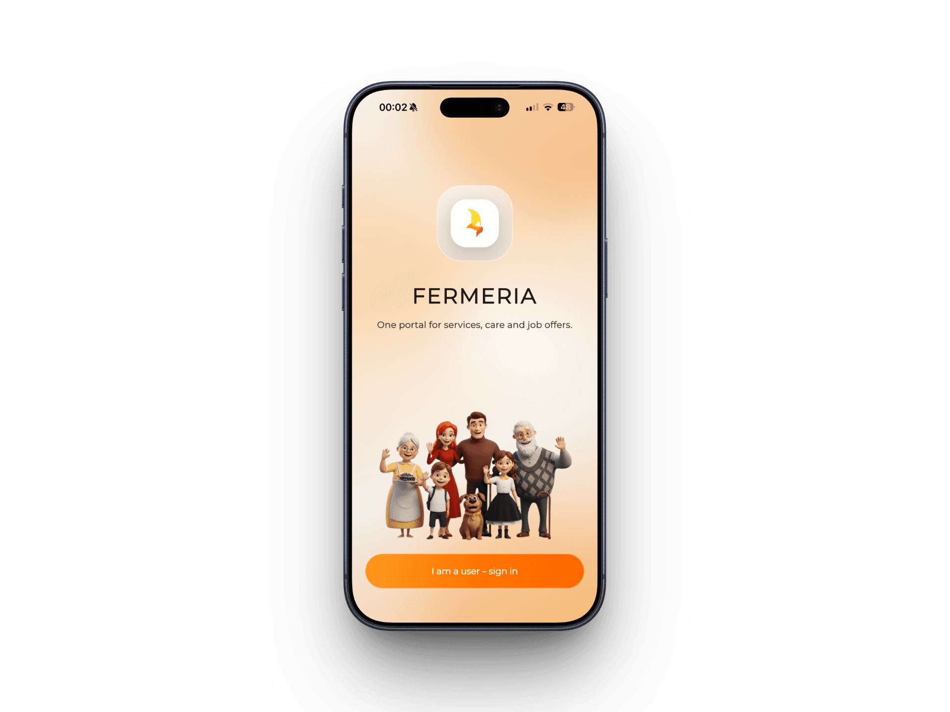 Fermeria mobile app preview for iOS and Android